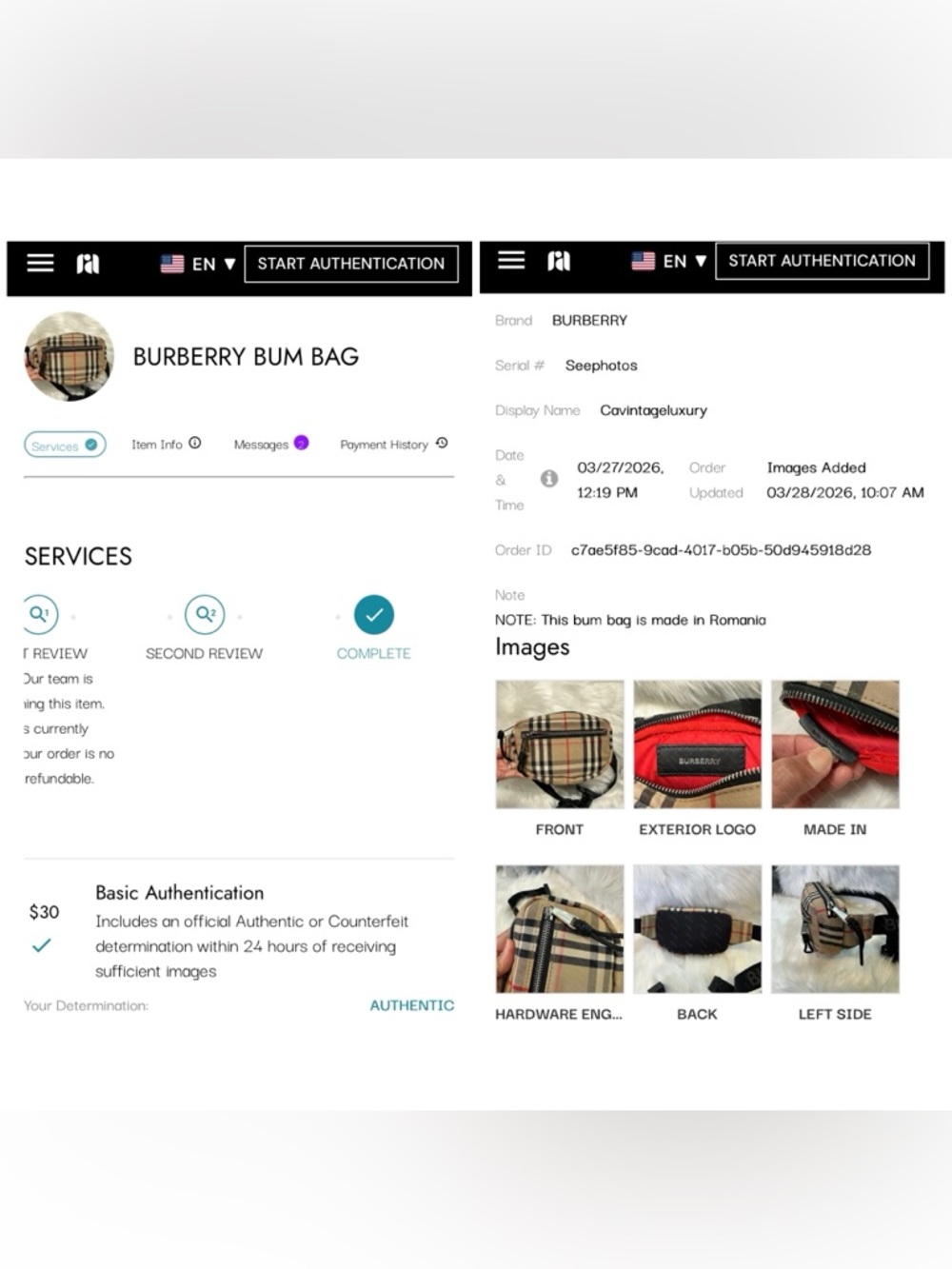 Burberry Classic Nova Check Tan and Black Belt Bag - Picture 17 of 17